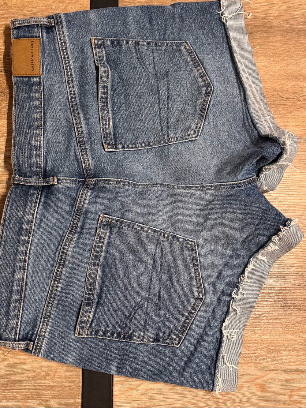 American Eagle Outfitters Medium Blue Denim Cutoff Shorts